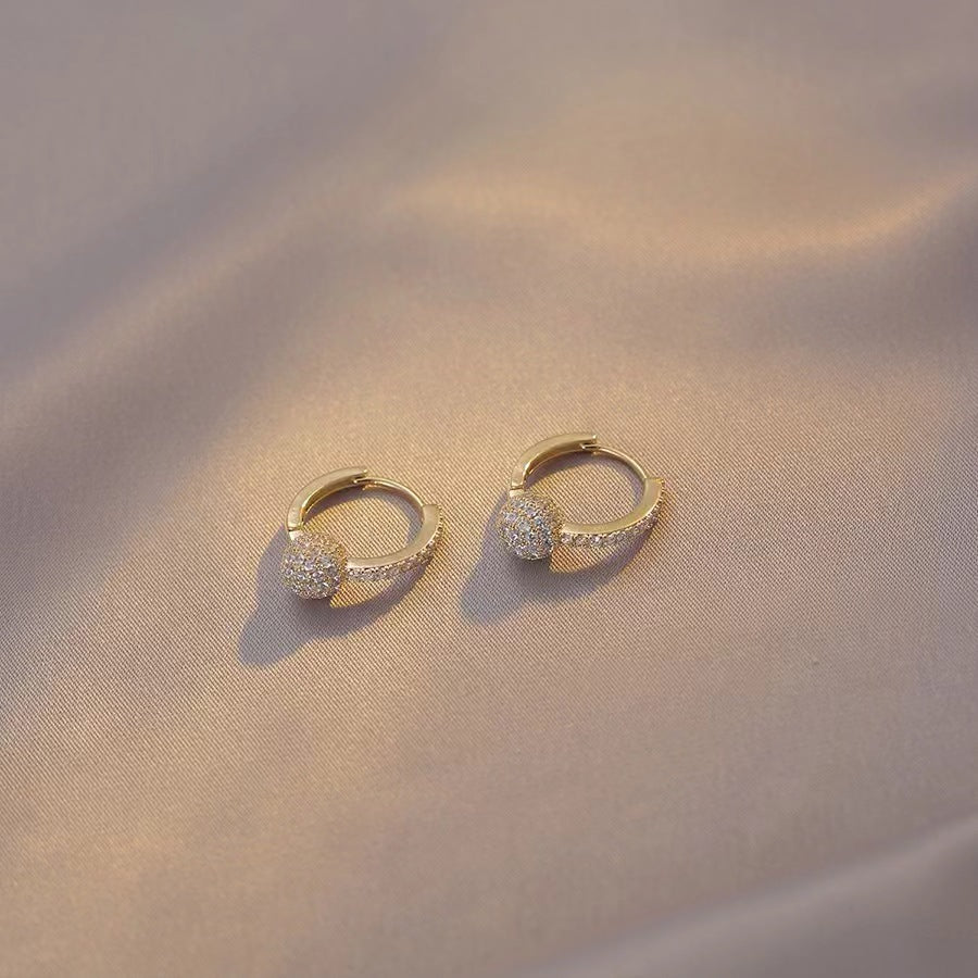 Copper Round Shape Earrings - Kaldas Online Shopping