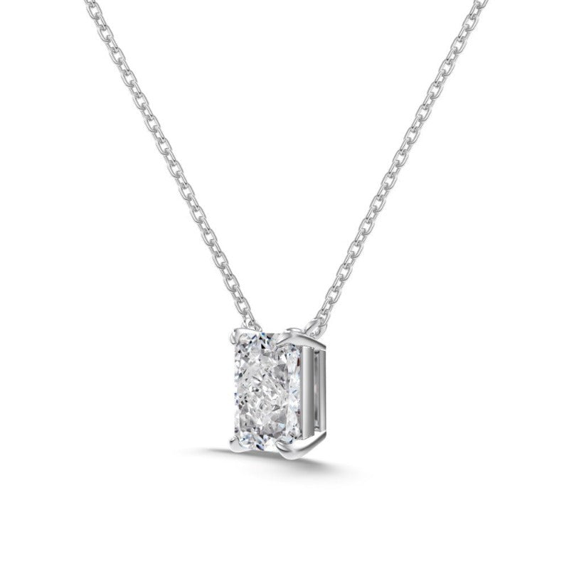 S925 Silver White Ice Flower Cut Diamond Necklace - Kaldas Online Shopping
