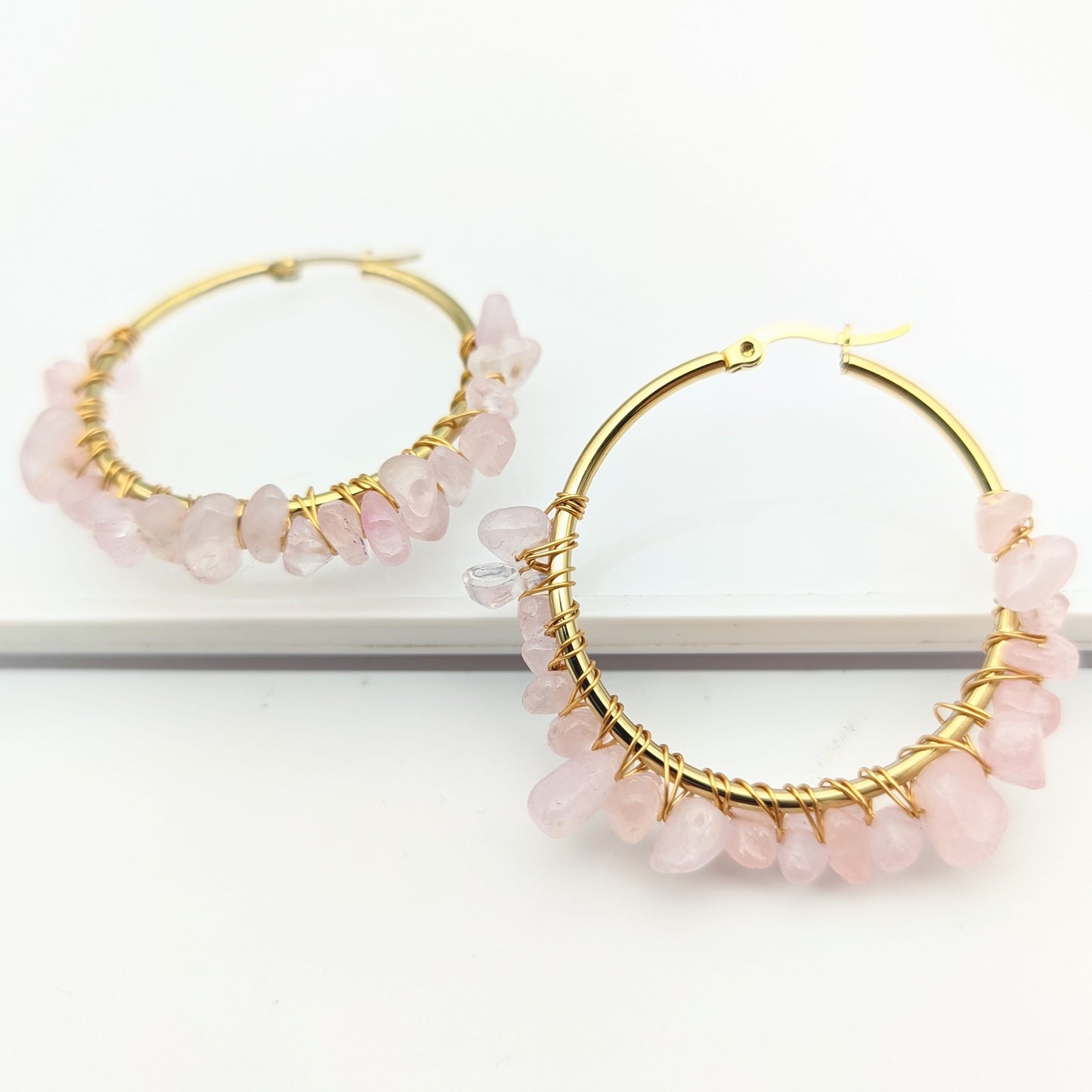 Natural Crystal Stone Earrings