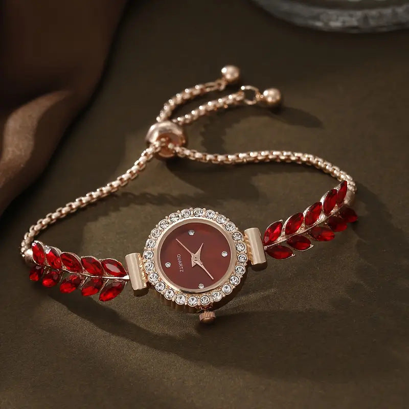 Green Leaf Fine Band Women's Watch - Kaldas Online Shopping