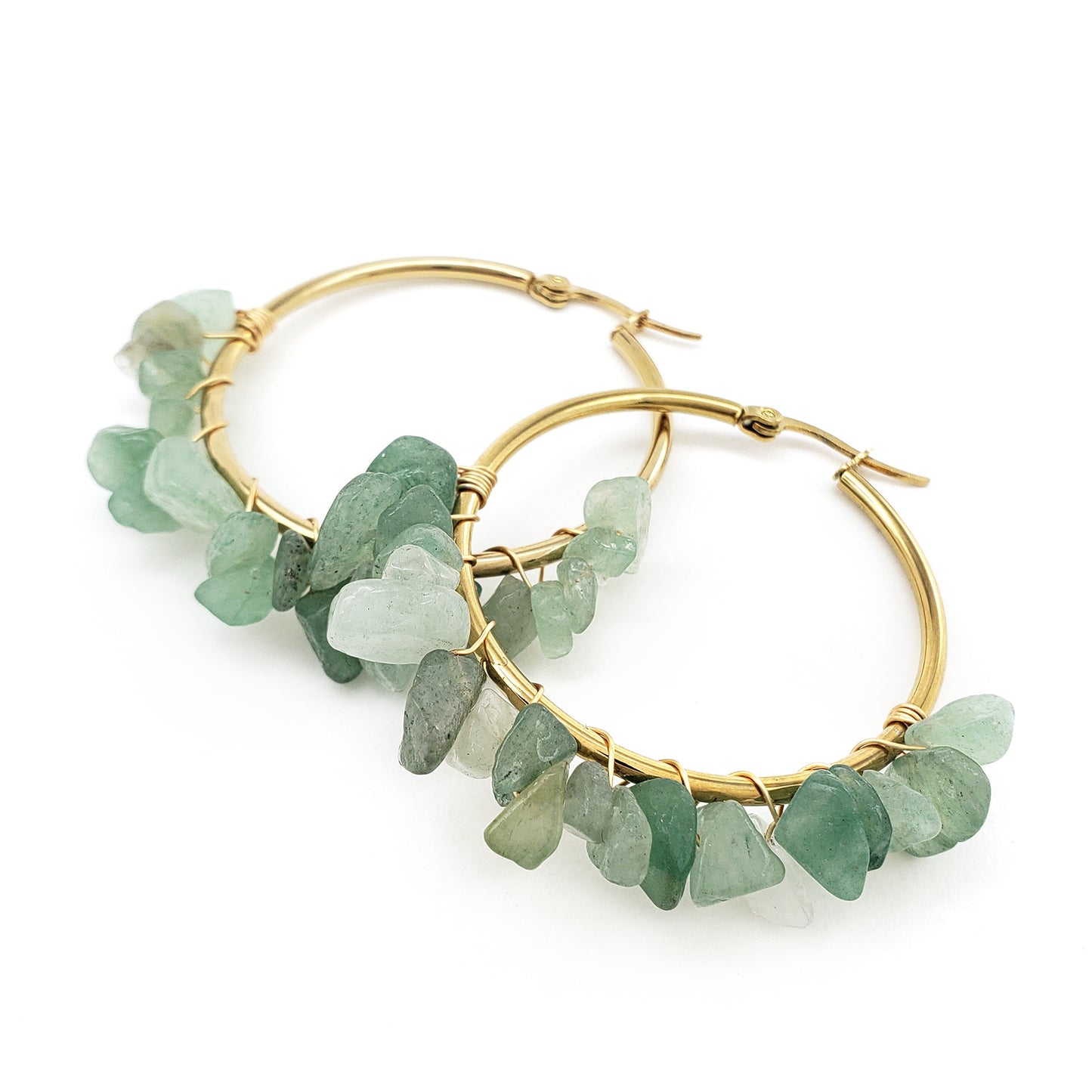 Natural Crystal Stone Earrings