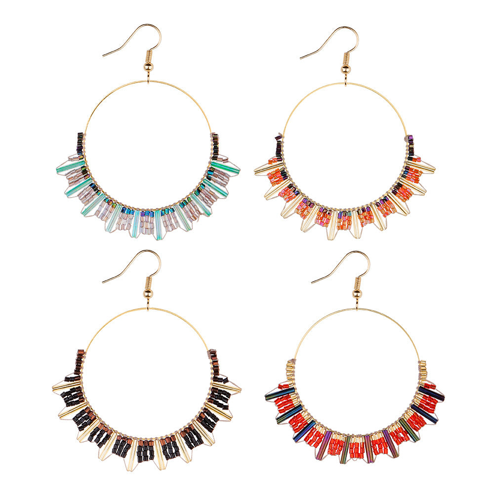 Ethnic Style Retro Beaded Earrings - Kaldas Online Shopping