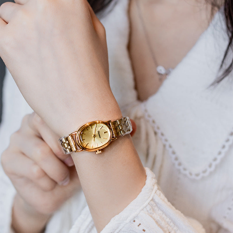 Oval Steel Watch Women