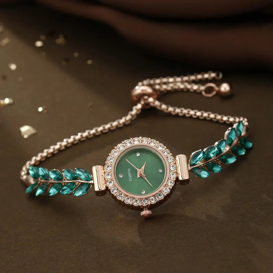 Green Leaf Fine Band Women's Watch - Kaldas Online Shopping