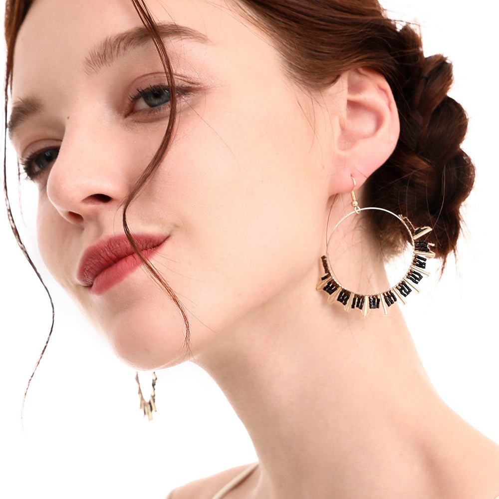Ethnic Style Retro Beaded Earrings - Kaldas Online Shopping