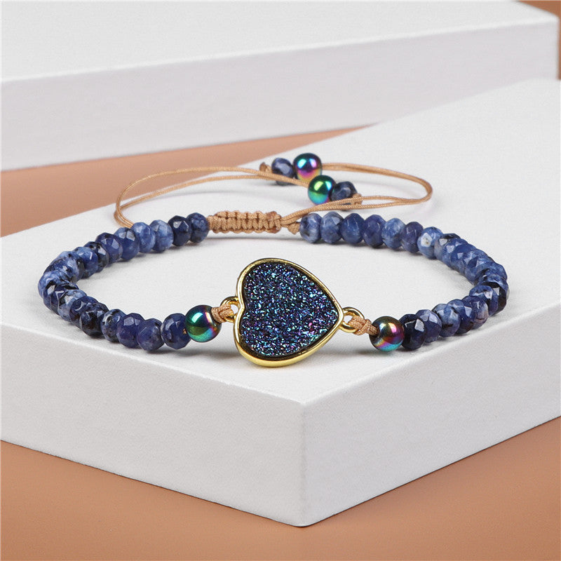 Natural Stone Wheel Beads Bracelet For Women - Kaldas Online Shopping
