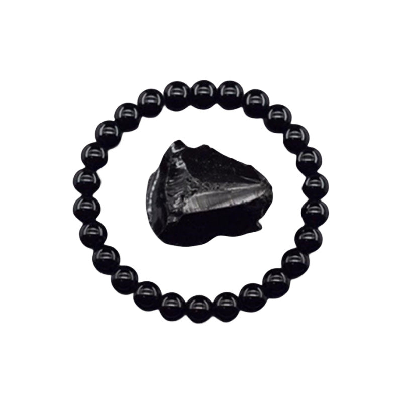 Natural Stone Elastic Beaded Bracelet