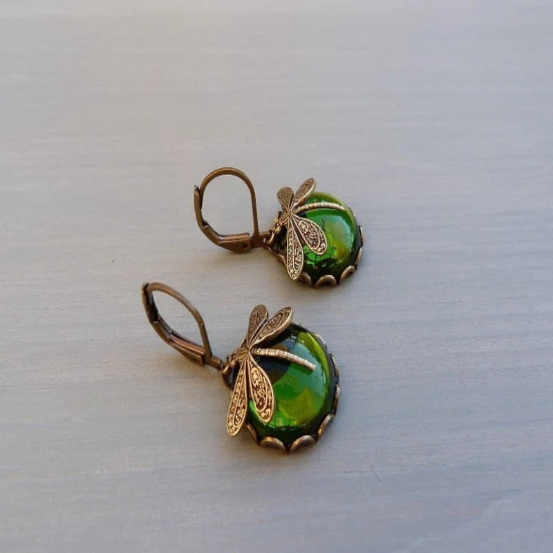 Moonstone Drop Earrings - Kaldas Online Shopping