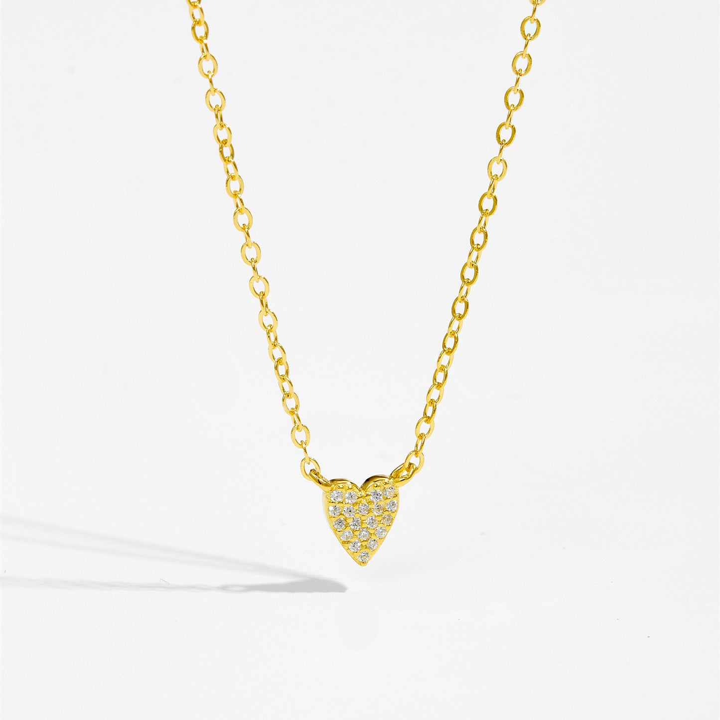 S925 Diamond Heart-shaped Necklace