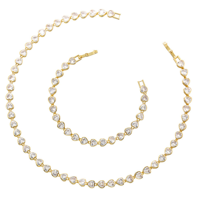 Casual Heart Bracelet/Necklace - Kaldas Online Shopping