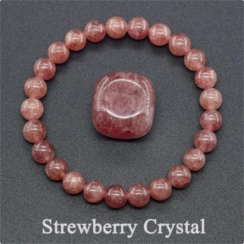 Natural Stone Elastic Beaded Bracelet