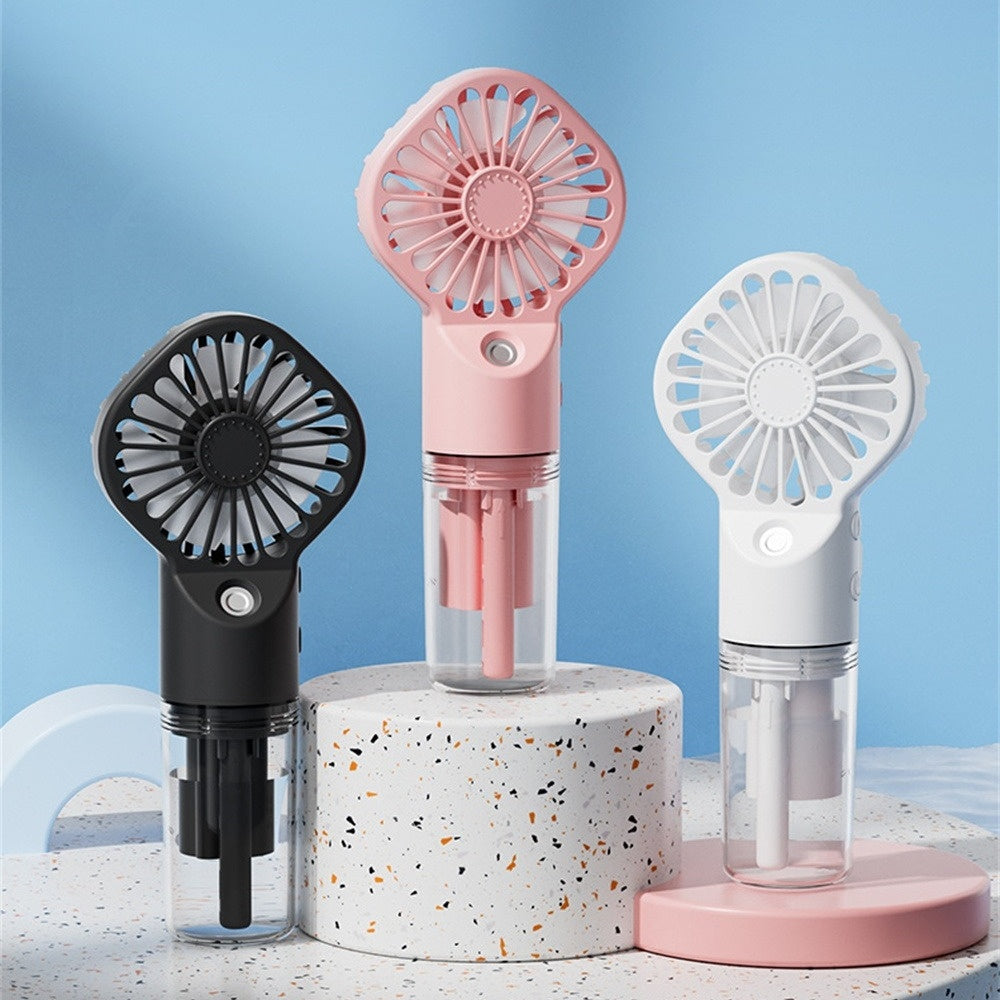 USB Rechargeable Mist Fan with Humidifier - Kaldas Online Shopping