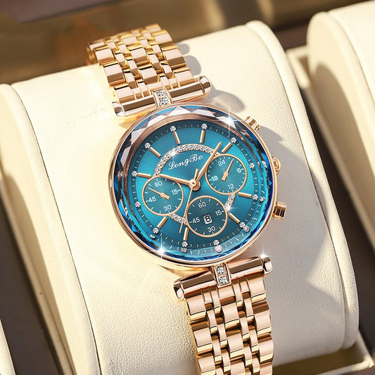 Waterproof Casual Three-eye Watch