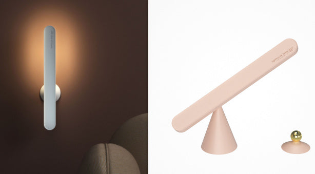 Creative Geometric Desk Lamp with Magnetic Suction, Wireless Design