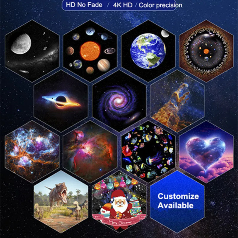 Dynamic Galaxy Projector Lamp: 13-in-1 Space Ball Planetarium Lights - Kaldas Online Shopping