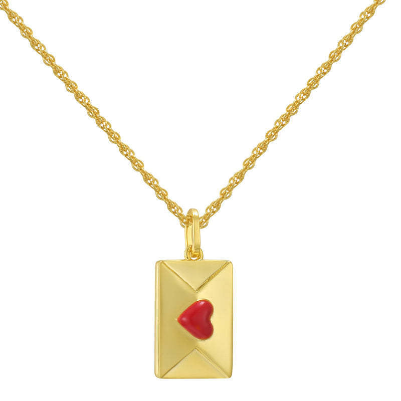 Pearl Envelope 18K Gold Plating Necklace & Bracelet