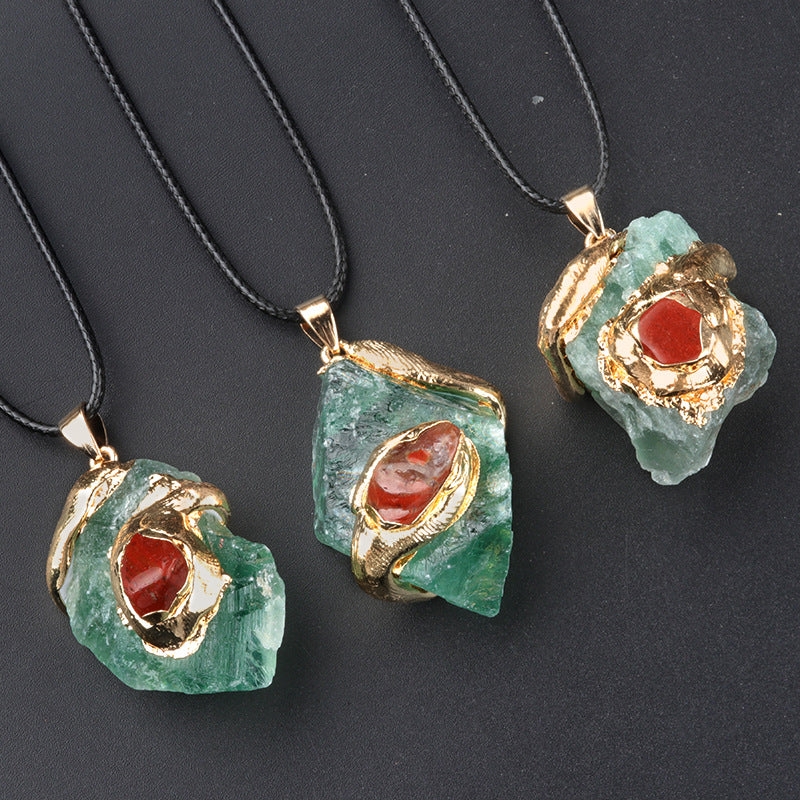 Crystal Stone Multicolor Necklace - Kaldas Online Shopping