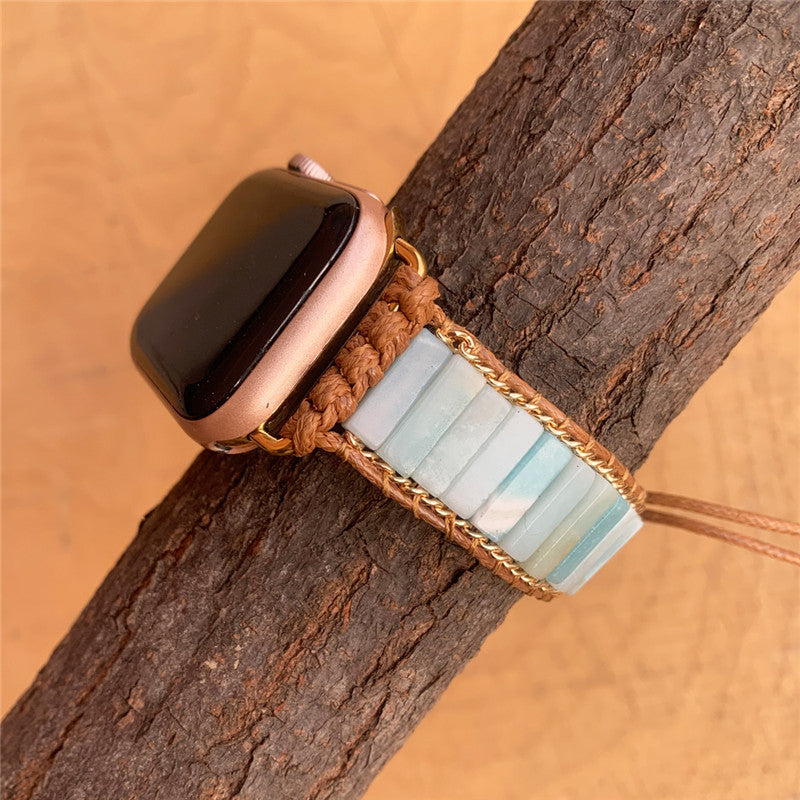 Natural Stone Hand Woven Watch Band - Kaldas Online Shopping