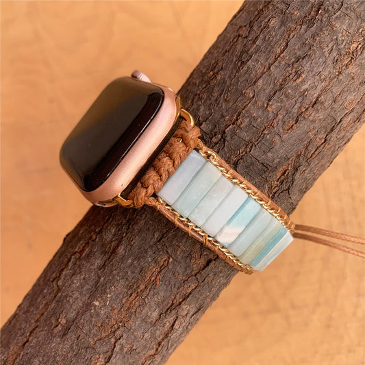 Natural Stone Hand Woven Watch Band - Kaldas Online Shopping