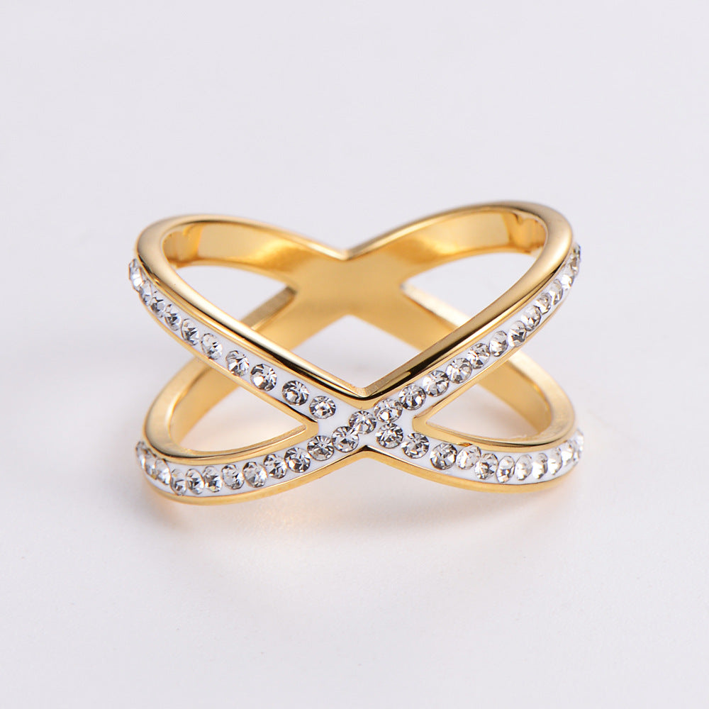Hollow-out Rhinestone Ring - Kaldas Online Shopping