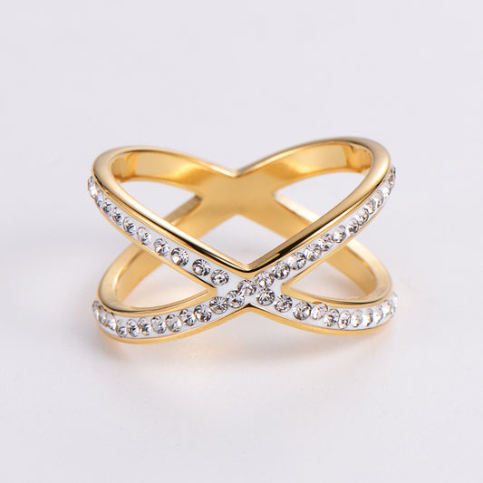 Hollow-out Rhinestone Ring - Kaldas Online Shopping