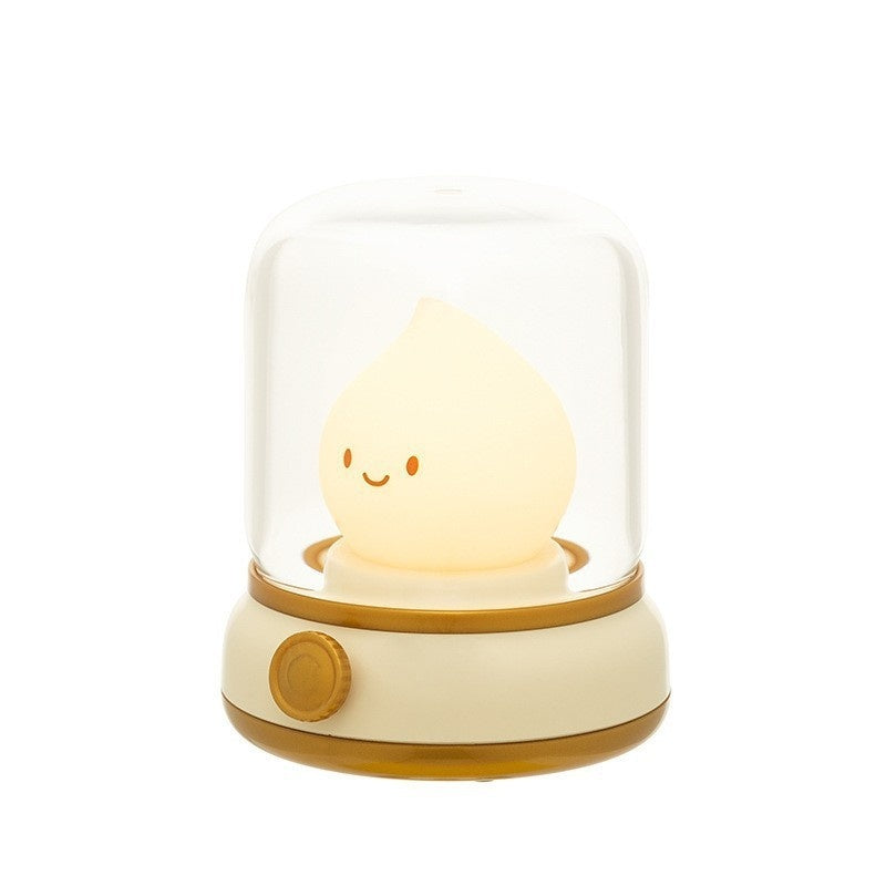 Retro Mini LED Night Lamp: USB Rechargeable Cartoon Table Lamp for Home & Decor