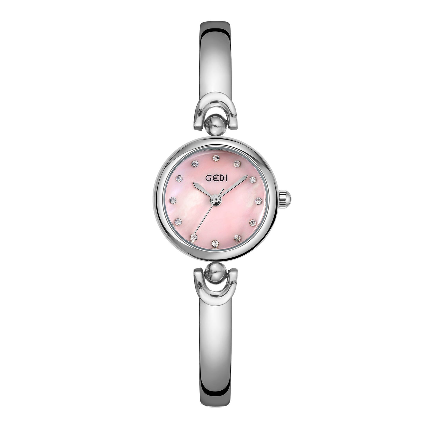 Exquisite Round Dial Bangle Quartz Watch - Kaldas Online Shopping