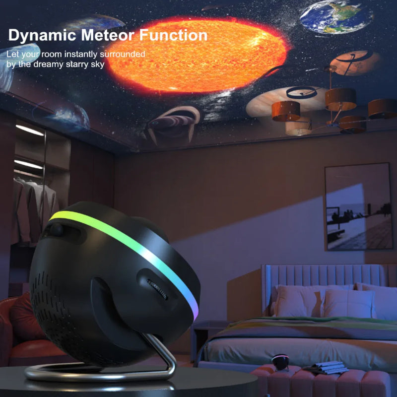 Dynamic Galaxy Projector Lamp: 13-in-1 Space Ball Planetarium Lights - Kaldas Online Shopping