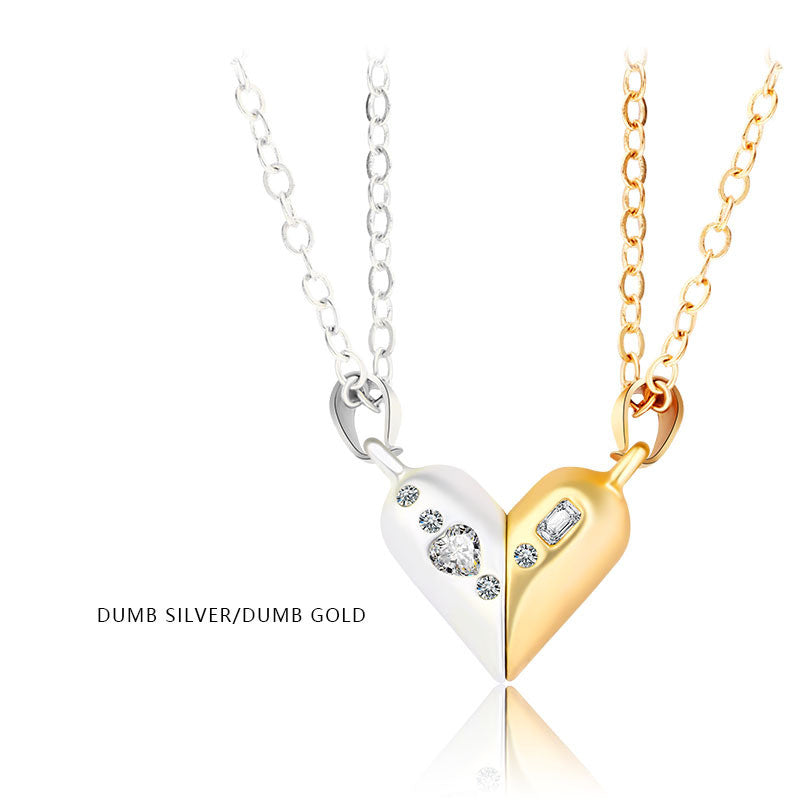 Magnet Heart shape Rotating Necklace - Kaldas Online Shopping