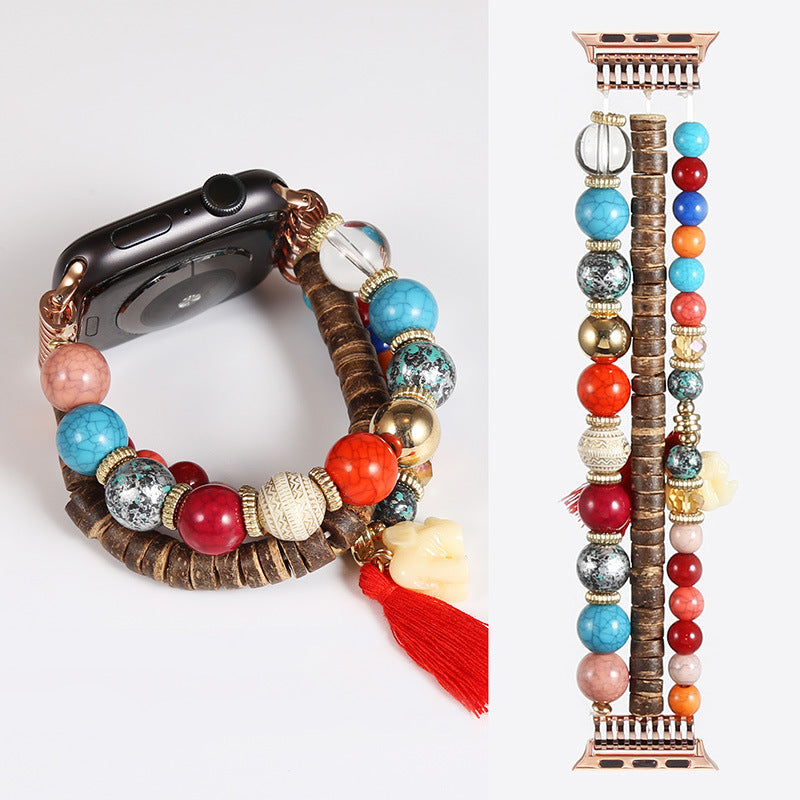 Bohemian Handmade Beaded Watch Band - Kaldas Online Shopping