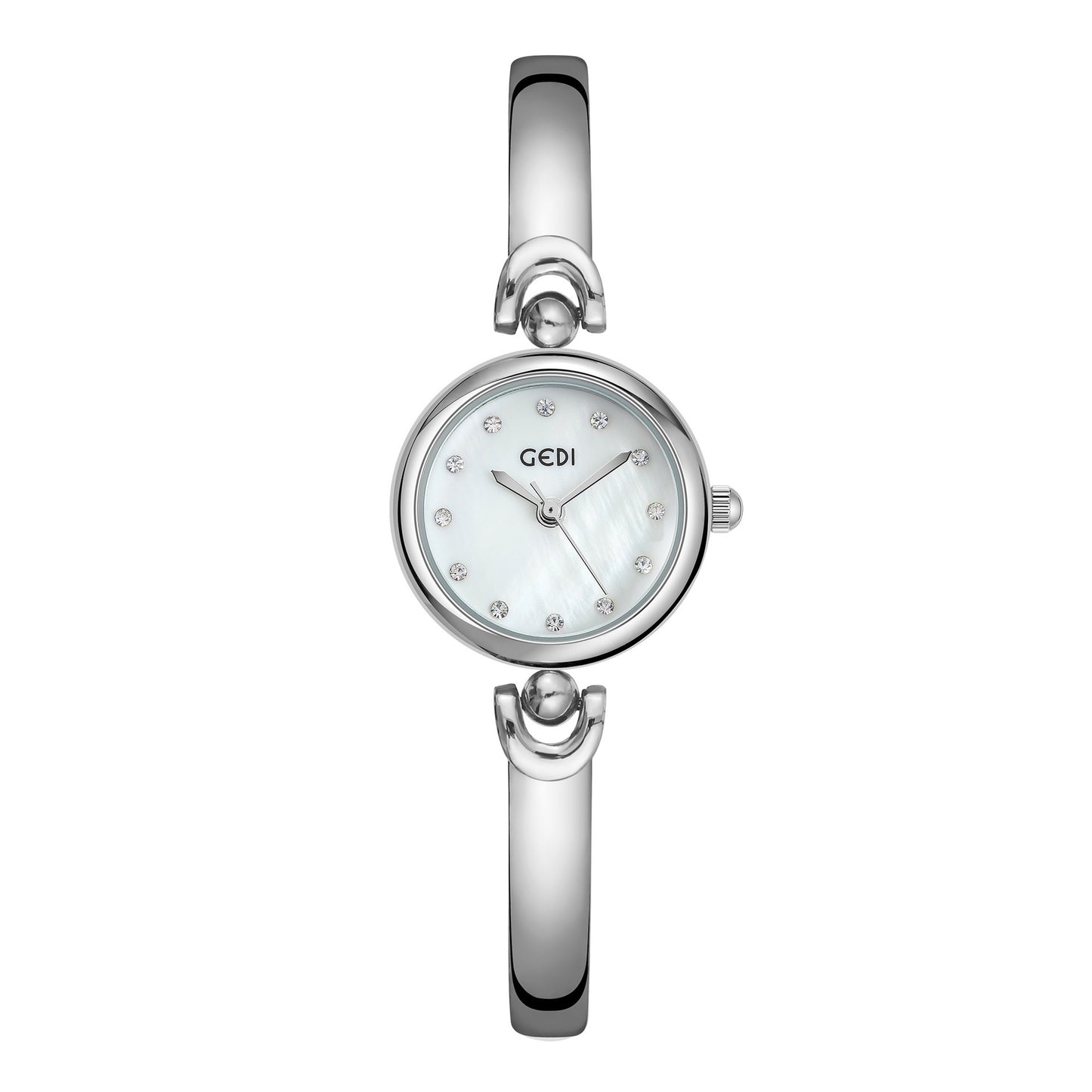 Exquisite Round Dial Bangle Quartz Watch - Kaldas Online Shopping
