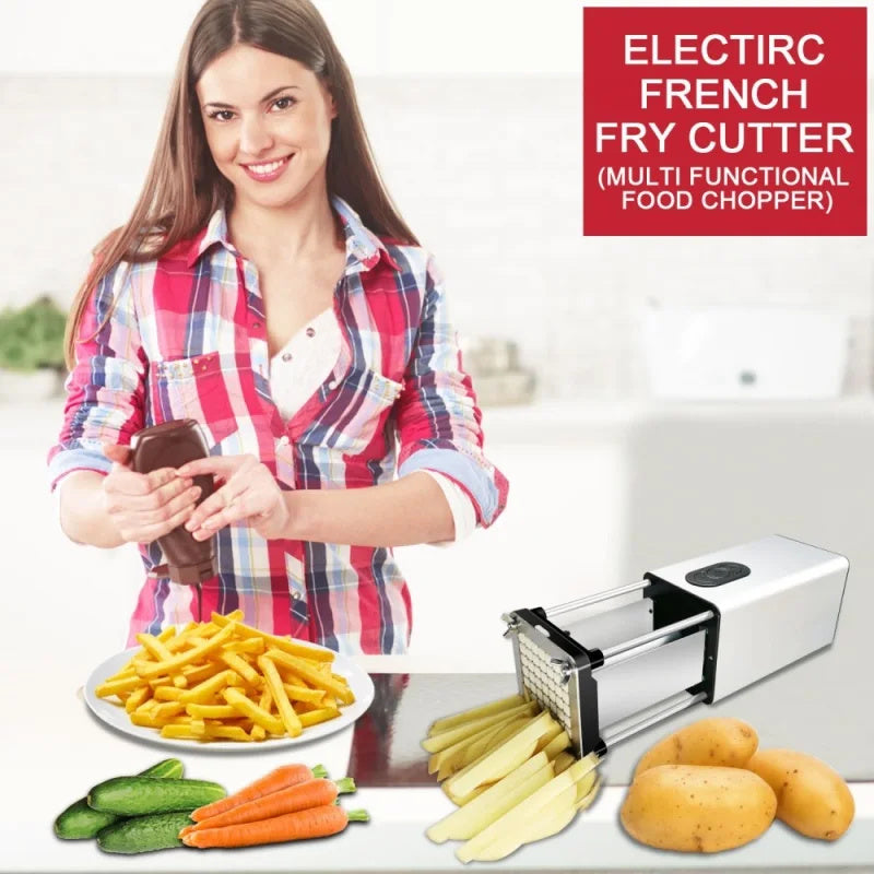 Electric Stainless Steel French Fry Cutter - Kaldas Online Shopping