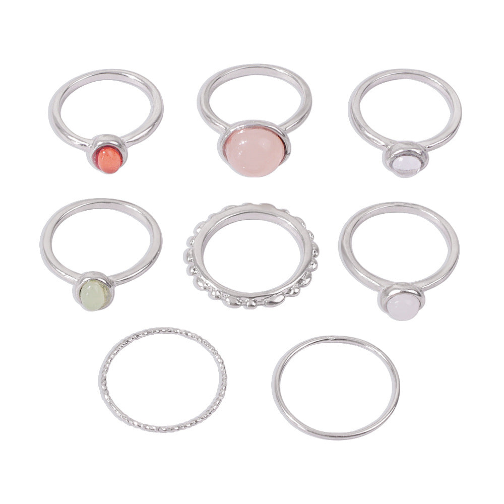 Colorful Stone Rings - Kaldas Online Shopping