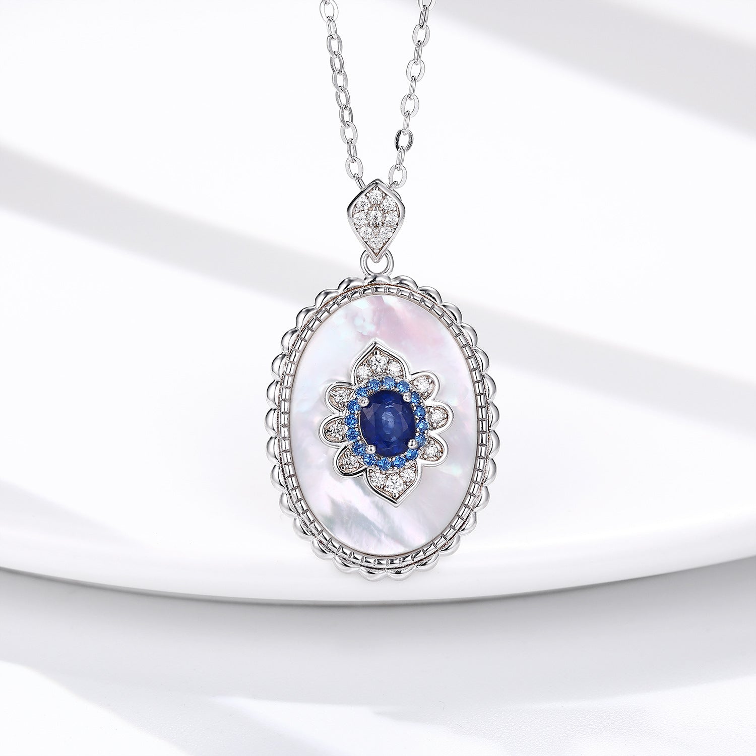 Silver Pendants Chain Necklace - Kaldas Online Shopping
