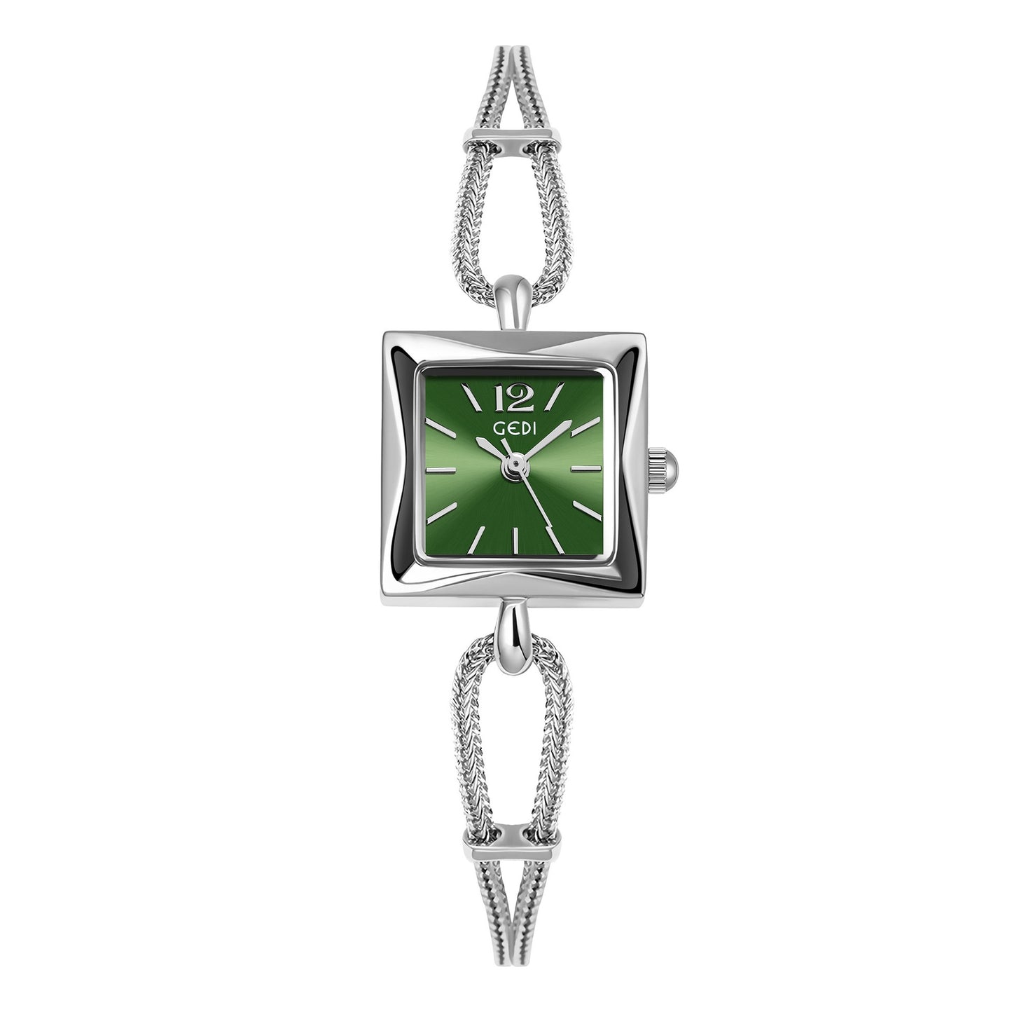 Antique Style Square Plate Alloy Bracelet Watch - Kaldas Online Shopping