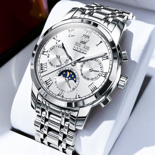 Multifunctional Automatic Waterproof Watch for Men - Kaldas Online Shopping