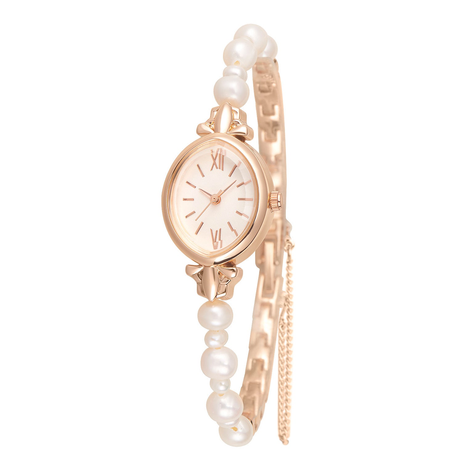 Natural Freshwater Pearl Strap Watch - Kaldas Online Shopping