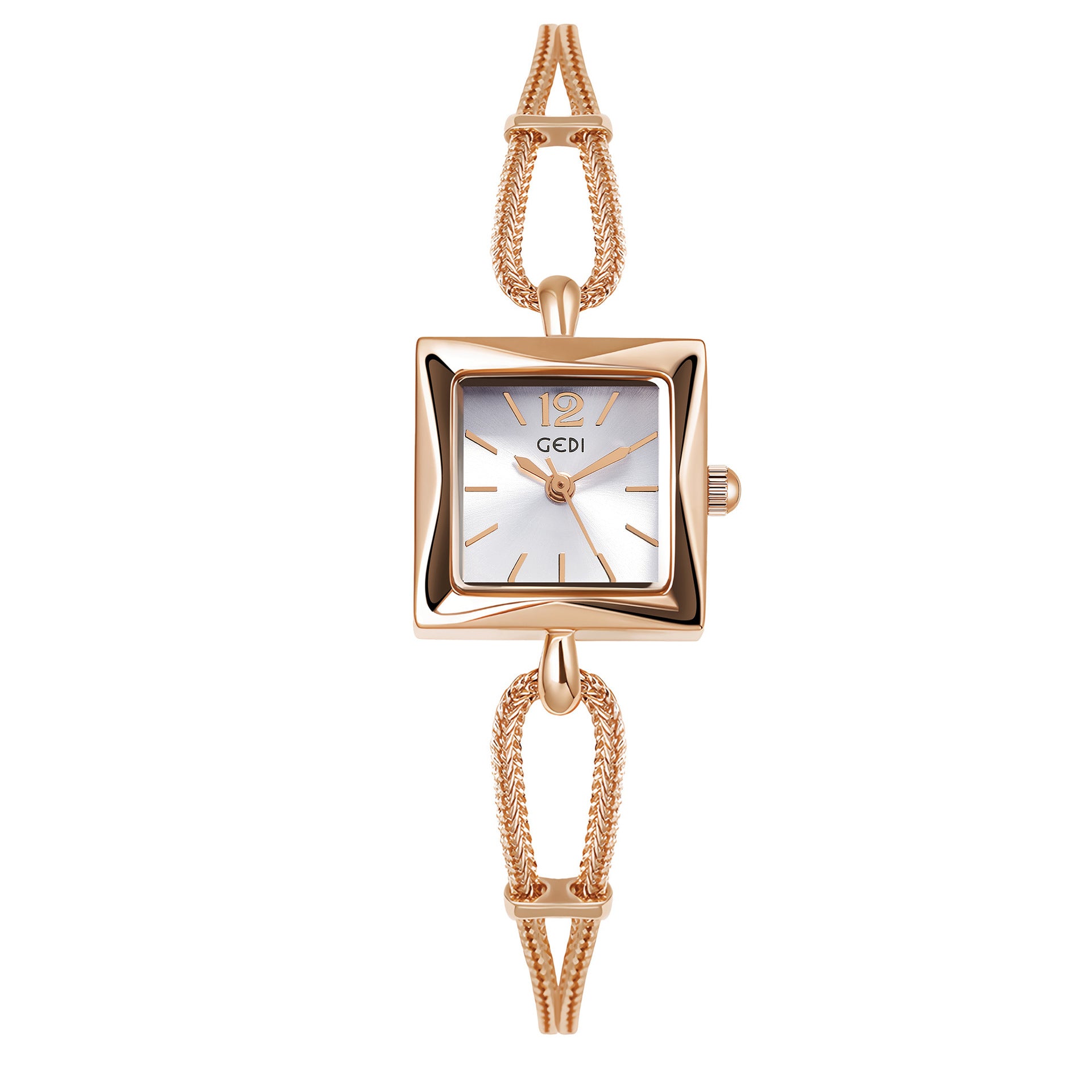 Antique Style Square Plate Alloy Bracelet Watch - Kaldas Online Shopping