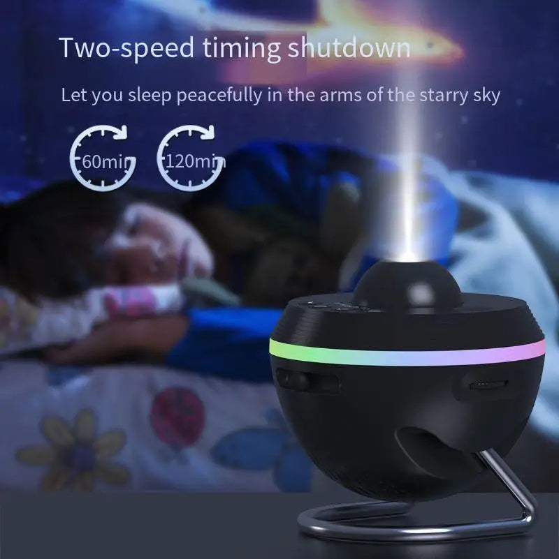 Dynamic Galaxy Projector Lamp: 13-in-1 Space Ball Planetarium Lights - Kaldas Online Shopping