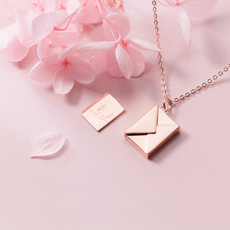 Envelope Love you letter Necklace - Kaldas Online Shopping