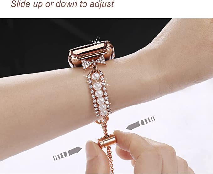 Smart Watch Pearl Bracelet Watch Band - Kaldas Online Shopping