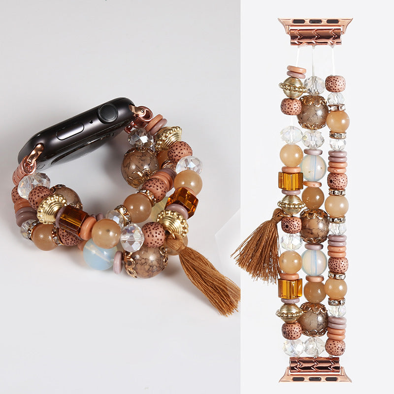 Bohemian Handmade Beaded Watch Band - Kaldas Online Shopping