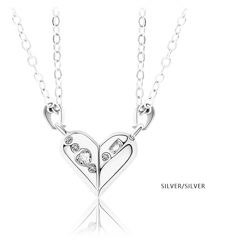 Magnet Heart shape Rotating Necklace - Kaldas Online Shopping