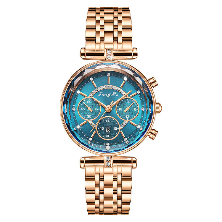 Waterproof Casual Three-eye Watch