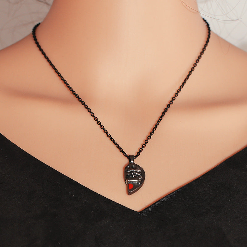 Heart-shaped Magnetic Necklace - Kaldas Online Shopping