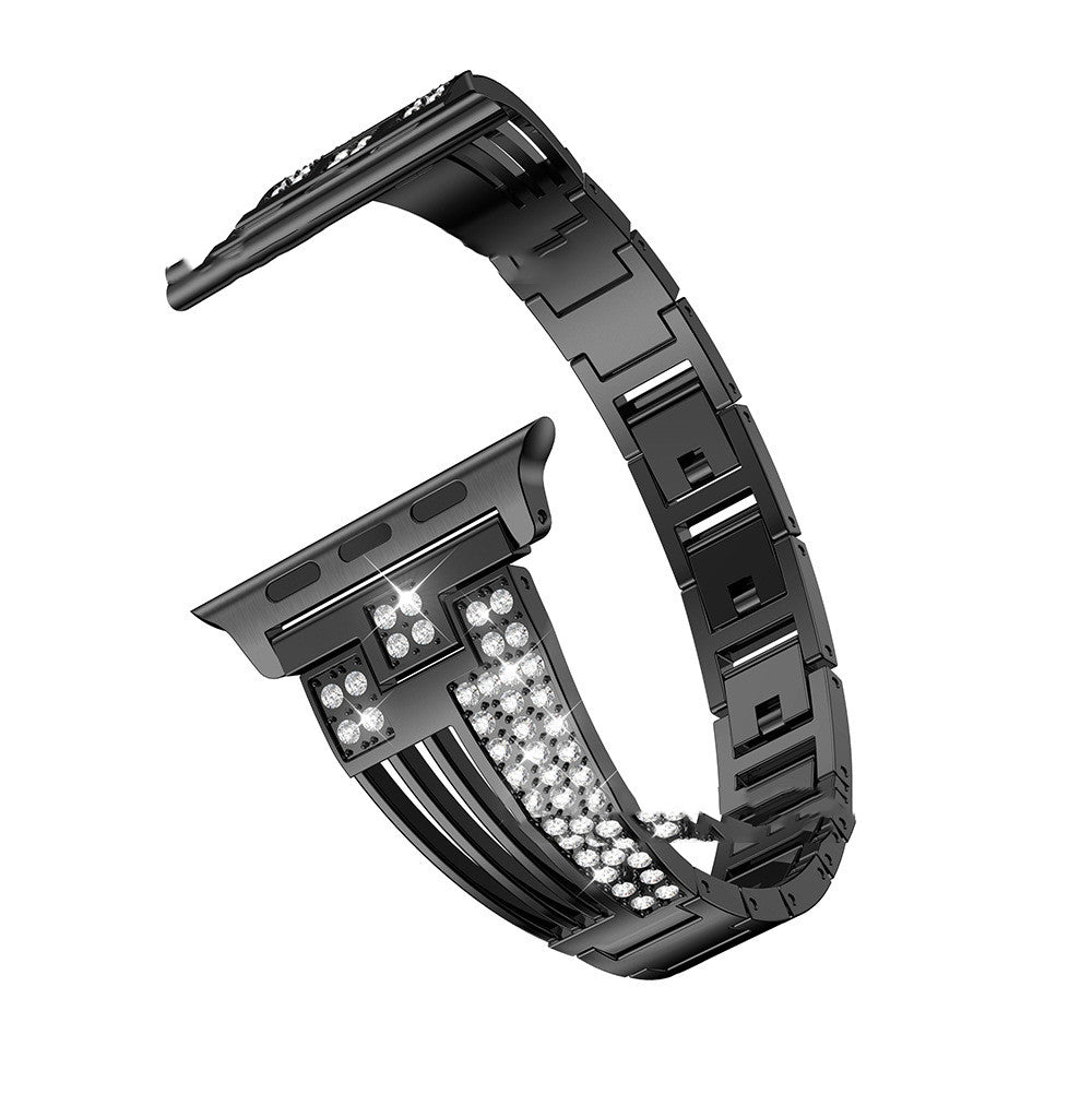 Stainless Steel Rhinestone Watch Band - Kaldas Online Shopping