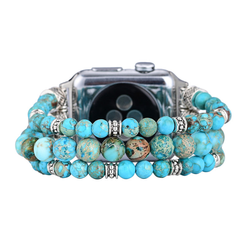 Fashionable All-match Turquoise Beaded Watch Band - Kaldas Online Shopping