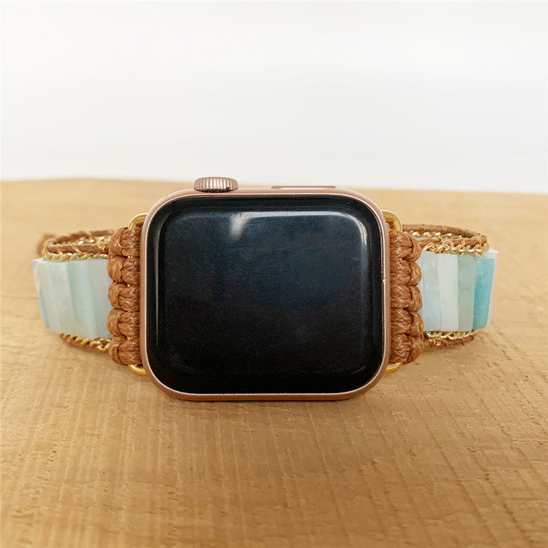 Natural Stone Hand Woven Watch Band - Kaldas Online Shopping