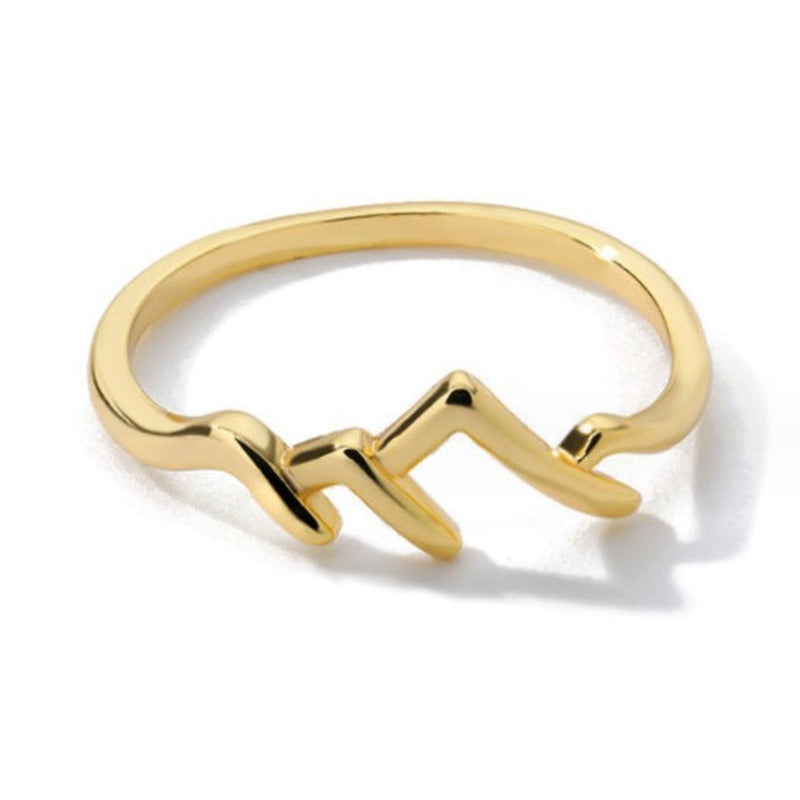 Copper Mountain-shaped Ladies Ring