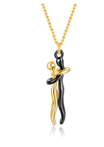 Couple Hug Necklace - Kaldas Online Shopping